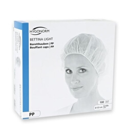 Bouffant mütsid Bettina Light | PP Valge 100tk - 9