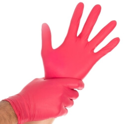 Nitrile gloves Safe Light | powder-free RED  100tk - 1