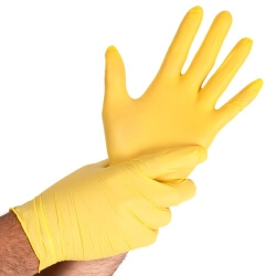 Nitrile gloves Safe Light | powder-free Yellow  100tk - 1