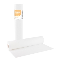 Soft Care Regular Standard 2ply Embossed Paper Examination Roll 40cm x 50m - White - 1