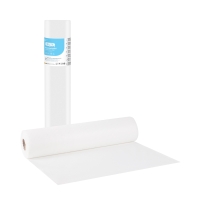 Soft Care Elite Standard 2ply Paper &amp; PE Examination Roll 40cm x 50m - White - 1