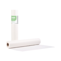 Soft Care Premium Standard 2ply Paper &amp; PE Examination Roll 58cm x 50m - White - 1