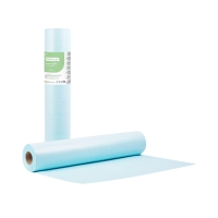 Soft Care Premium Standard 2ply Paper &amp; PE Examination Roll 40cm x 50m - Light blue - 1