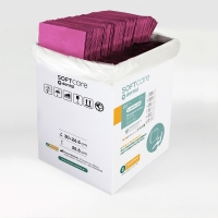 Dental Bibs Soft Care Plus 3ply fucsia (500 pcs) - 1