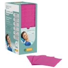 Dental Bibs Soft Care Plus 3ply with dispenser fucsia (4 x 125 pcs)