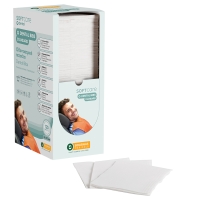 Dental Bibs Soft Care Standard 2ply with dispenser white (4 x 125 pcs) - 1