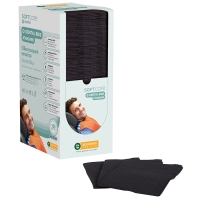 Dental Bibs Soft Care Standard 2ply with dispenser black (4 x 125 pcs) - 1