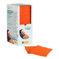 Dental Bibs Soft Care Standard 2ply with dispenser orange (4 x 125 pcs) - 1