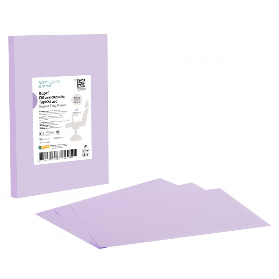 Soft Care Dental Tray paper 18 x 28 cm - Purple (250 pcs)