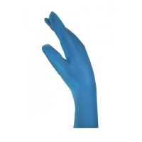 Soft Care SKY Vinyl Gloves – Blue powdered (100pcs) - 3