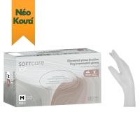 Soft Care ICE Vinyl Gloves – White powder free (100pcs) - 1