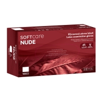 Перчатки Latex Soft Care NUDE без пудры белые (100шт) - 2