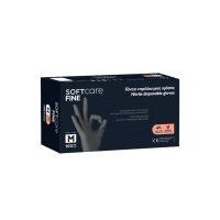 Gloves Nitrile Soft Care Fine - Black (100pcs) - 2