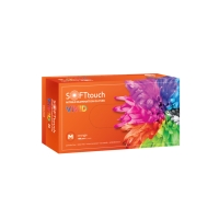 Нитриловые перчатки Soft Care Vivid - Оранжевые (100шт) - 2