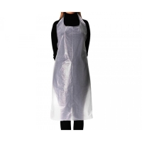 Pe apron white 140cm x 80cm (100pcs) - 1