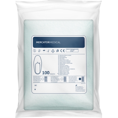 Бахилы из полиэтиленовой пленки (зеленые)