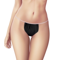 Women's underwear Soft Care Tanga non-woven Black (100 pcs) - 2