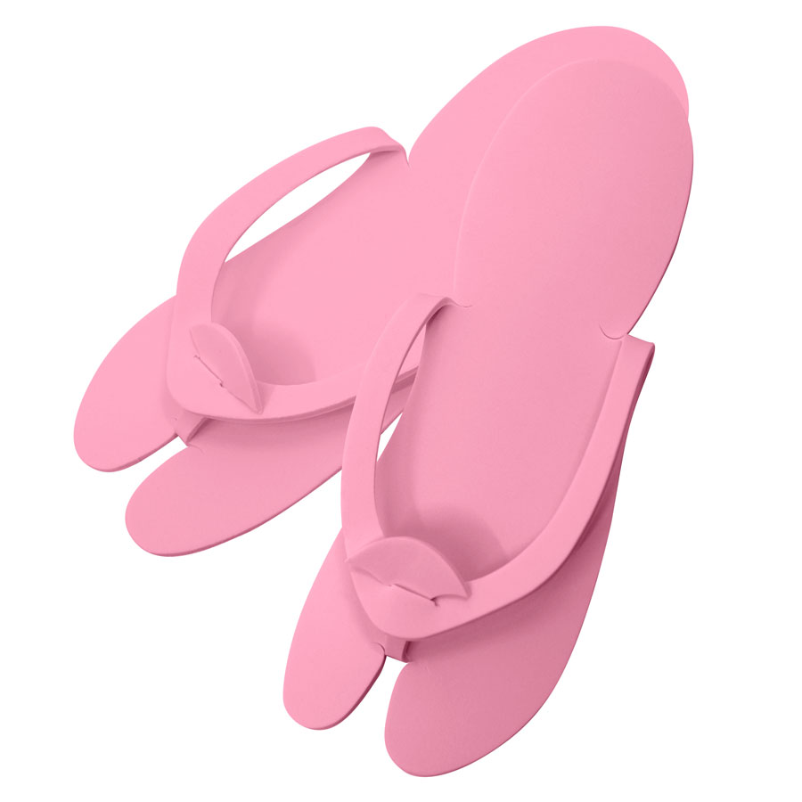 Foam Slippers EVA Soft Care - Pink (12 pairs)