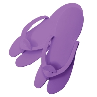 Foam Slippers EVA Soft Care - Purple (12 pairs) - 1