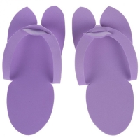 Foam Slippers EVA Soft Care - Purple (12 pairs) - 2