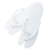 Foam Slippers EVA Soft Care - White (12 pairs) - 1