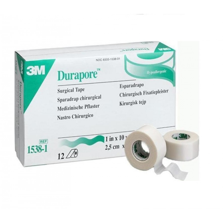 3M Durapore Surgical silk tape 1,25cm x 9,1m