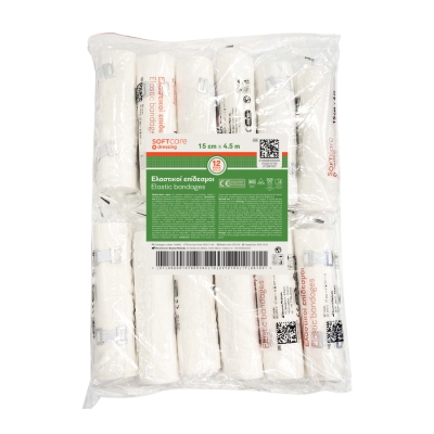 Эластичные бинты Soft Care 15 см х 4,5 м 12tk