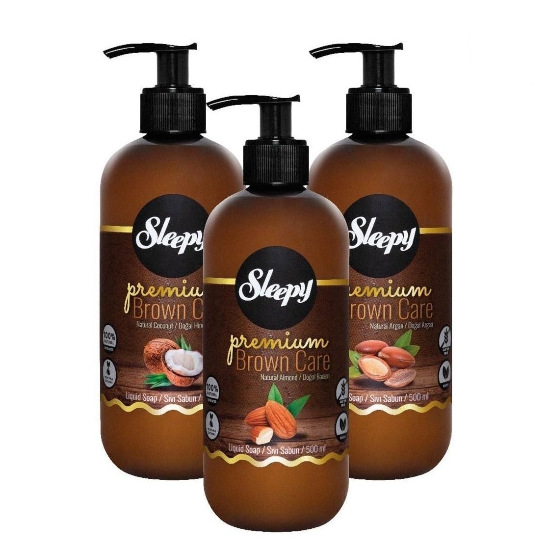 Sleepy Brown Care Natural (Argan/Coconut/Almond)  vedelseep