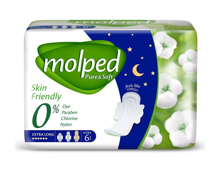 Molped Pure and Soft Extra Long Hügieenisidemed