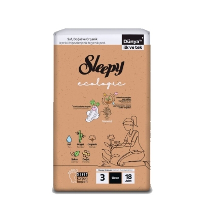 Sleepy Ecologic Women's Sanitary Pads (Night)
