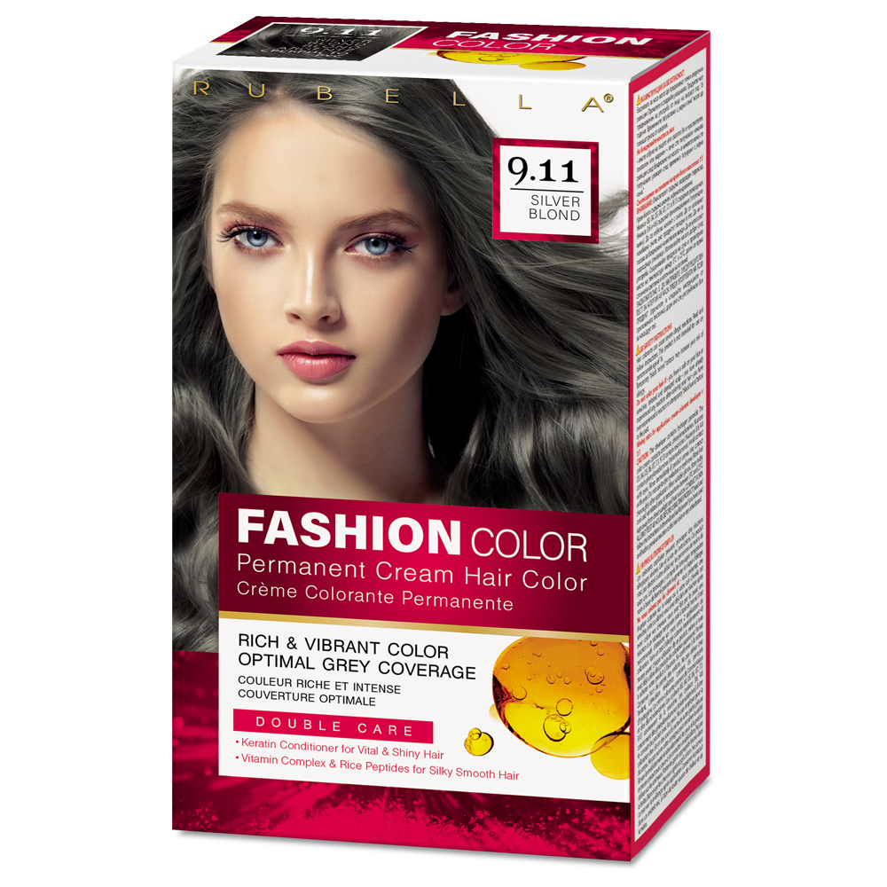 Краска для волос DeBa Fashion Color 9.11 Серебристый Блондин