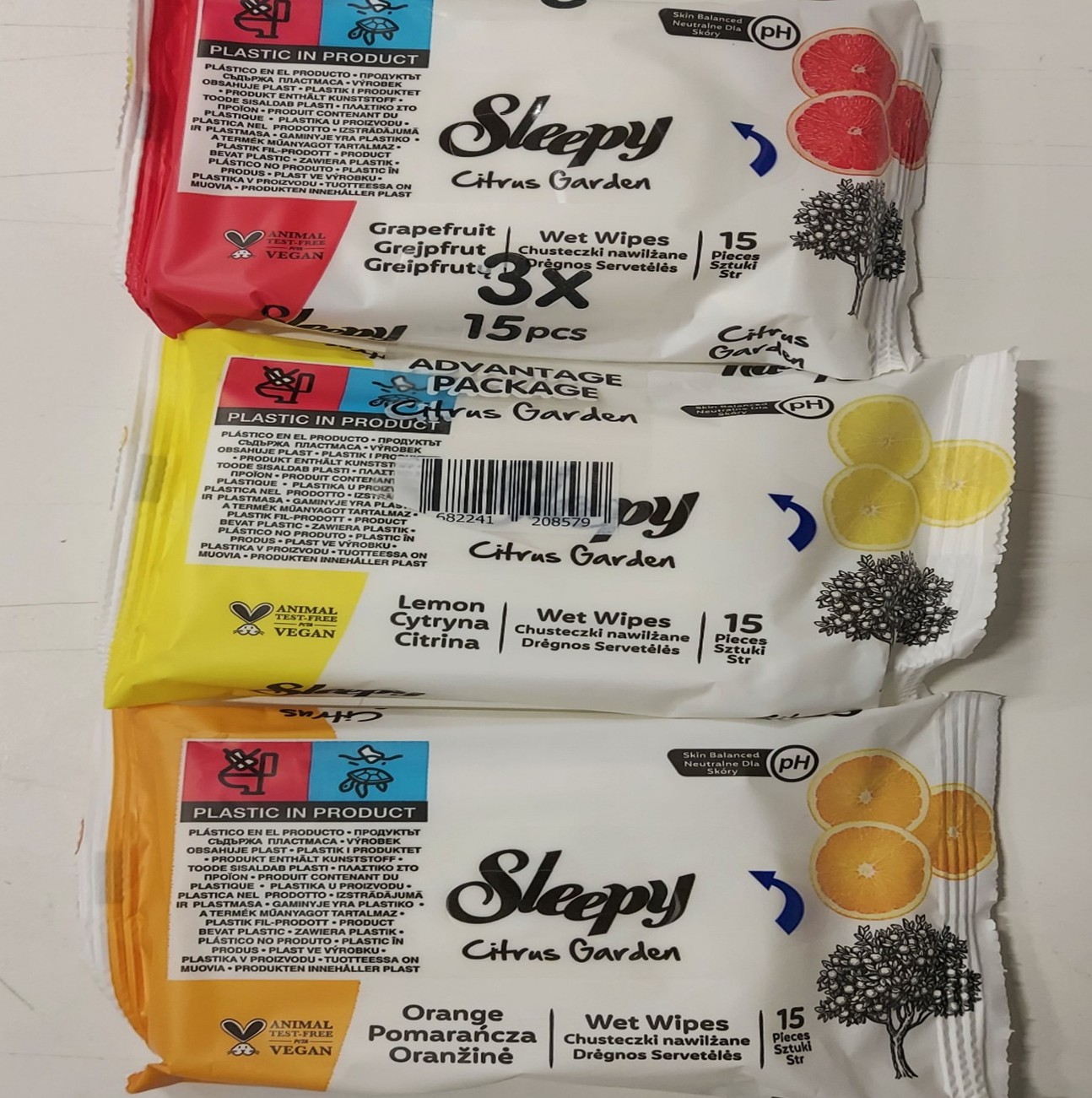 Sleepy Niisked Salvrätikud 3 pakki/15 tk