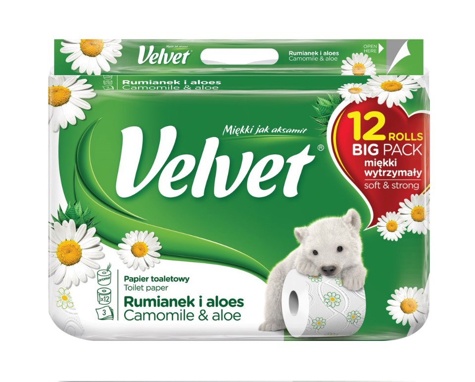 Velvet Tualettpaber Camomile 3-kihiline 56roll