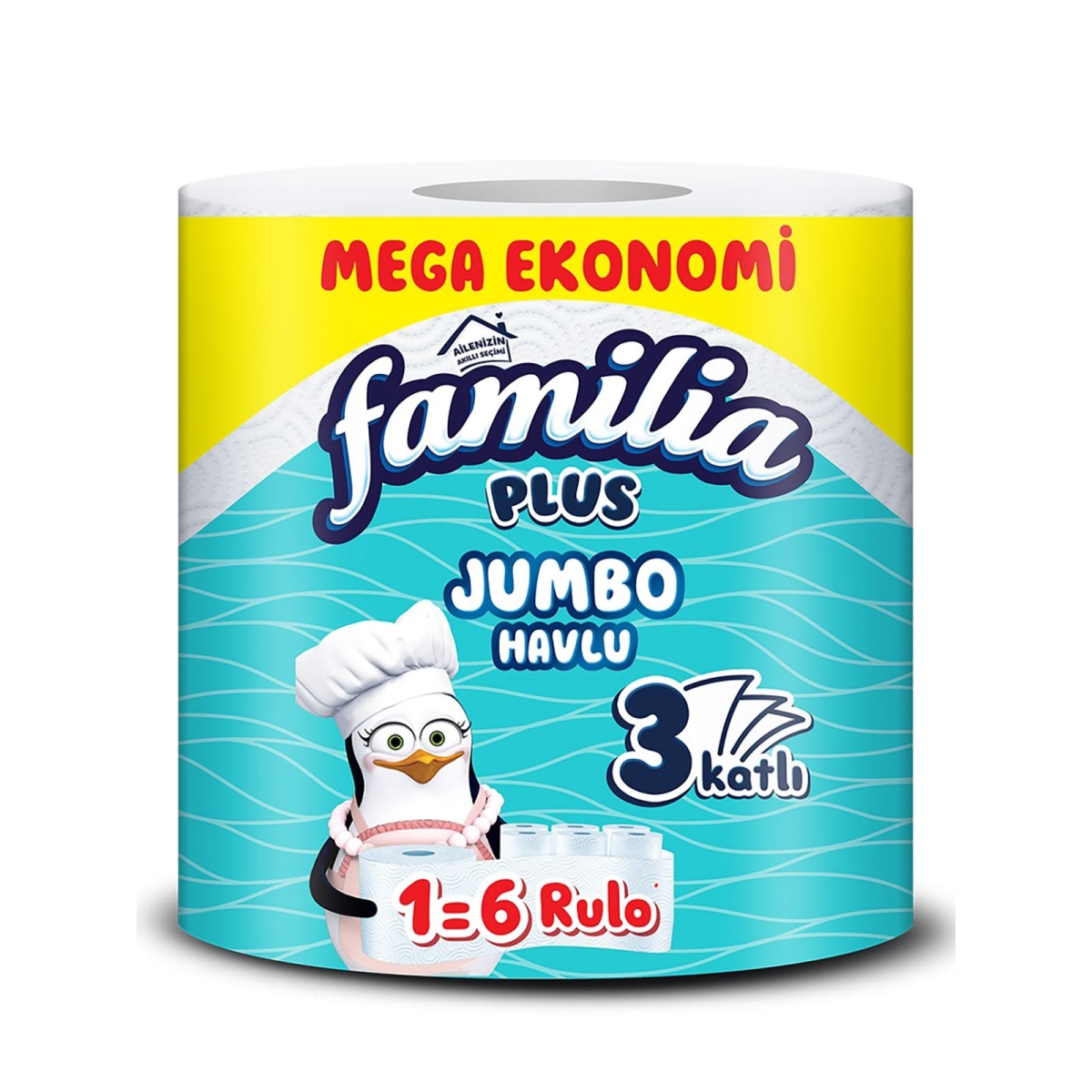 Familia Jumbo 3-kihiline Paberkäterätik 1=6 /6tk/