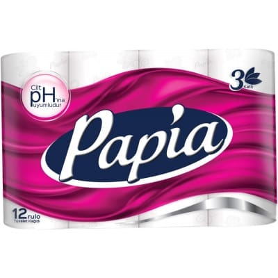 Papia Tualettpaber Valge 3-kihiline 48roll