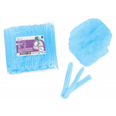 Disposable hats Soft Care  100tk. Blue