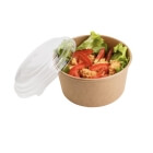 Paper containers 1100 ml, Ø185, kraft, pack of 40 pcs + Lid