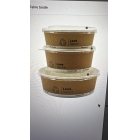 Salad box made of cardboard 750 ml