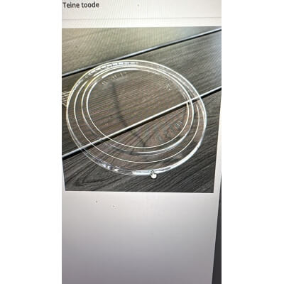 Transparent lid for a 750ml cardboard container