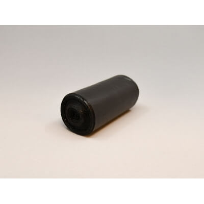 Must LDPE-prügikott, 30 l, 500 x 600 mm, 30 mikronit, 10 kotti rullis.