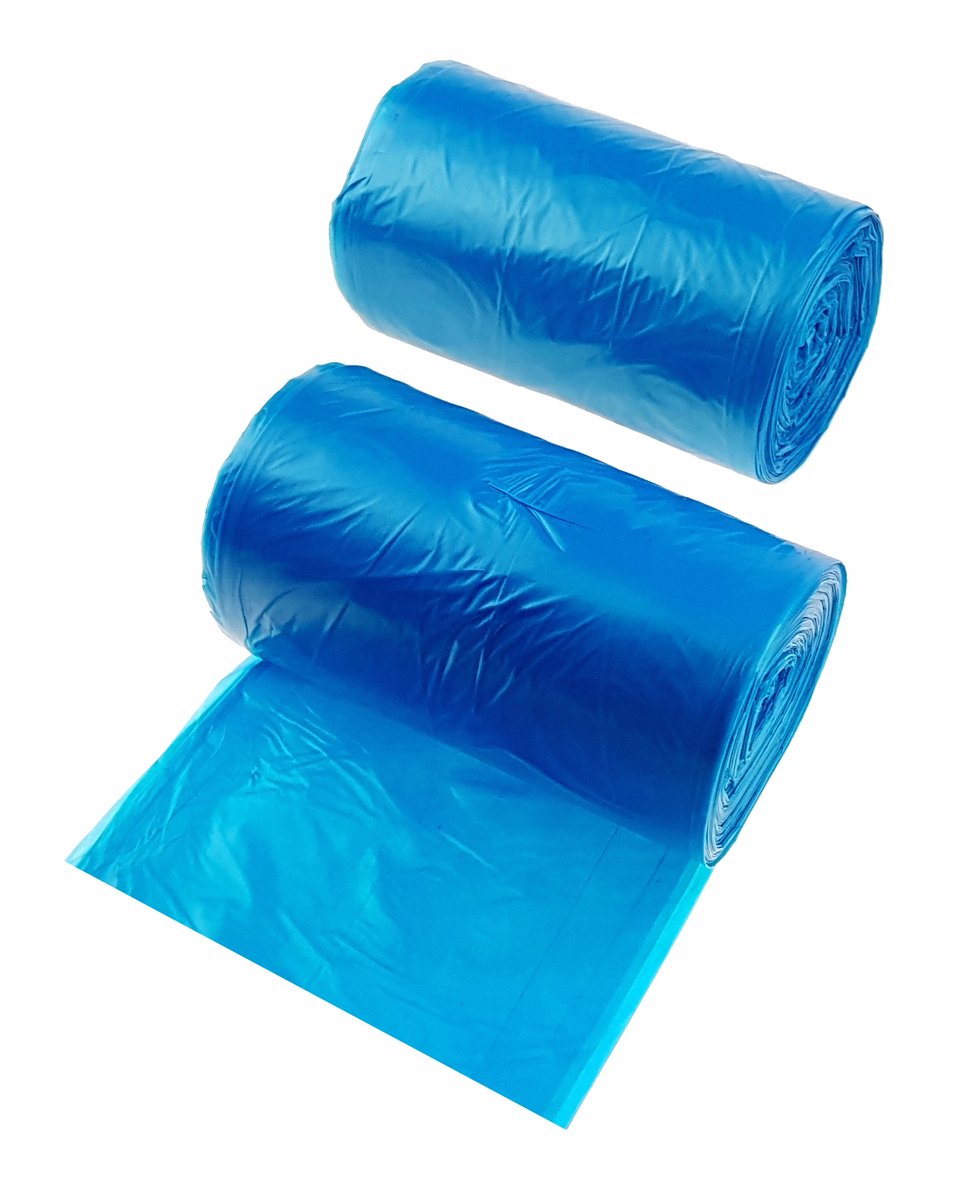 Sinine HDPE-prügikott, 40 l, 480 x 650 mm,  50 kotti rullis.