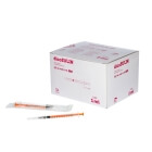 Insulin syringe + needle, dicoSULIN, 1 ml, pack of 100