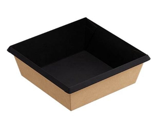 Toidukarp  550 ml, must, 110 х 110 x 45 mm, pakis 50 tk