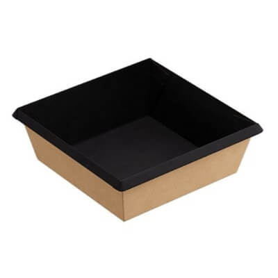Toidukarp  550 ml, must, 110 х 110 x 45 mm, pakis 50 tk