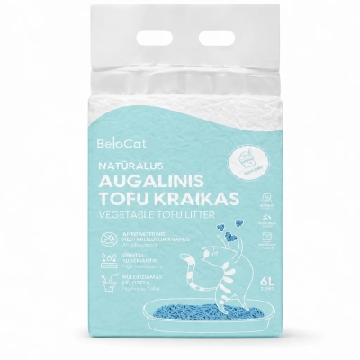 BeloCat TOFU naturaalne kassiliiv jäätiselõhnaga | 6 l / 2,5 kg