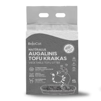 BeloCat TOFU Natural Cat Litter – With Activated Charcoal | 6 L / 2.5 kg - 1