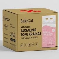 “Belocat” TOFU Cat Litter, 6 L / 2.5 kg (Cherry Blossom), 100% Natural - 2