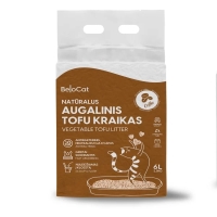 Наполнитель для кошачьего туалета «Belocat» TOFU, 6 л / 2,5 кг (кофе), 100% натуральный - 1