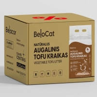 Наполнитель для кошачьего туалета «Belocat» TOFU, 6 л / 2,5 кг (кофе), 100% натуральный - 2
