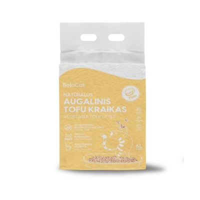 “Belocat” TOFU Cat Litter, 6 L / 2.5 kg (Melon), 100% Natural